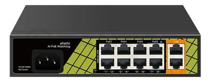 TSn-8FP10G2 Коммутатор 8x100Мбит/с PoE порта + 2x100Мбит/с порта Uplink TSn-8FP10G2 Коммутатор 8x100Мбит/с PoE порта + 2x100Мбит/с порта Uplink