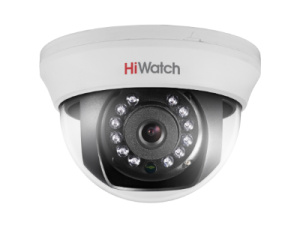HiWatch DS-T101 (3.6 mm) HD/TVI  видеокамера внутренняя купол 1мп (3,6)