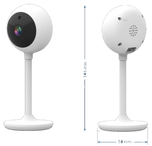 IP- видеокамера iШар Плюс Видеокамера Wi-Fiкомпактная с ИК подсветкой двухмегапиксельная, 1920х1080,