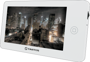 NEO (white) Vizit Монитор домофона, цв. TFT LCD 7", сенсорный экран, hands-free, 1 вх от подъездного