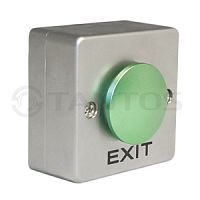 TS-CLACK green Кнопка выхода накладная металлическая, НО/НЗ контакты, 36В, 3А, 53 x 53 x 26 мм