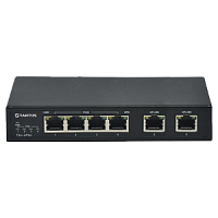 TSn-4P6C 6 портовый Ethernet коммутатор. 4 POE Ethernet 10/100Мб портов 802.3af/at, 2 порта 10/100Мб