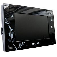 KCV-A374LE Черный Монитор видеодомофона TFT LCD 7" экран, эксклюзивный дизайн, 2 вызывные панели, до