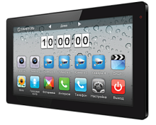Violet (Black) Vizit Монитор видеодомофона, 10,1" TFT LCD, hands-free, сенсорный экран, 3 выз. панел