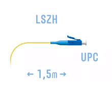 Пигтейл LC/UPC SM (0.9) 1,5 m
