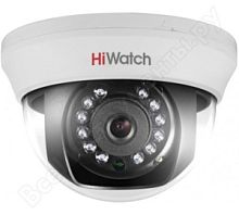 HiWatch DS-T201 (3.6 mm) HD/TVI видеокамера внутренняя купол 2мп (3,6)