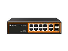 Коммутатор Optimus U1I-8G2b/2G/2S 6 портов до 1000 Мбит/с RJ-45, PoE+, 2 порта до 1000 Мбит/с RJ-45,