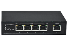 TSn-4P5G  TSn-4P5G Коммутатор 5 портовый Ethernet. 4 POE Ethernet 10/100/1000Мб портов, 1 порт 10/10