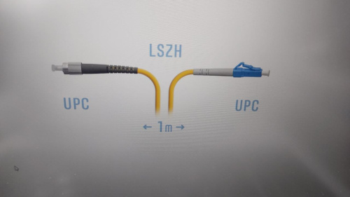 Патчкорд оптический LC/UPC-FC/UPC SM 1метр 