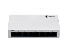 Коммутатор Optimus U1EN-7G/1G 7 портов 10/100/1000 Мбит/с RJ-45¶1 порт 10/100/1000 Мбит/с RJ-45, Upl