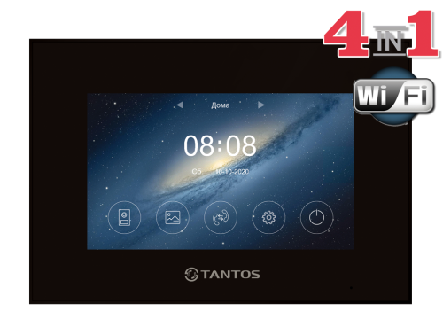 Marilyn HD Wi-Fi IPS (black). Монитор цветного видеодомофона 7 дюймов, с поддержкой форматов AHD/CVI Marilyn HD Wi-Fi IPS (black). Монитор цветного видеодомофона 7 дюймов, с поддержкой форматов AHD/CVI