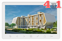 Prime (white)  HD SE Монитор цветного видеодомофона с сенсорными кнопками с подсветкой 7 дюймов